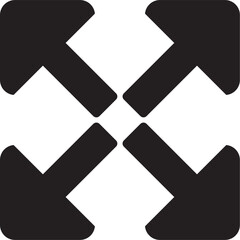 Fototapete - four arrow free direction vector design tempate