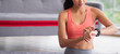 © weedezign - young healthy asian woman use smart watch to measure heart rate after exercise at home
