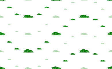 Aufkleber - Seamless pattern of large and small green electric car symbols. The elements are arranged in a wavy. Illustration on light green background