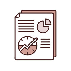 Poster - Business report, neutral tones, for presentations