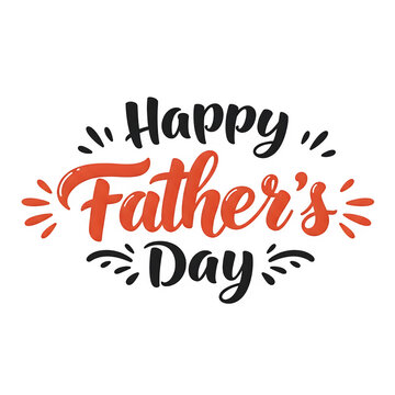 Happy Father's Day calligraphy in vector format for greeting cards, festive posters, and other uses.

