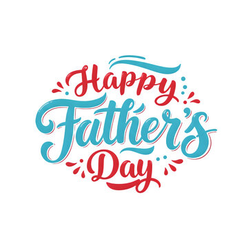 Vector Happy Father's Day calligraphy for greeting cards, festive posters, and more.
