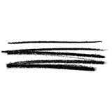 Handrawn crayon doodle, scribble line isolated png, black crayon abstract shape