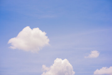 Wall Mural - nature and landscape concept with clear sky and small cloud background