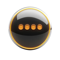 Poster - Shiny glowing orb suggesting infinite possibilities and future on transparent background