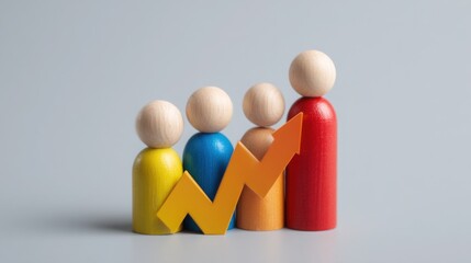 Poster - Empathetic trade decision icon concept featuring an abstract visual approach for understanding trade choices