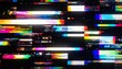 © dango - レインボーグリッチ　カラフルなデジタルノイズのアート　映像の乱れを鮮やかに表現したデジタルアート