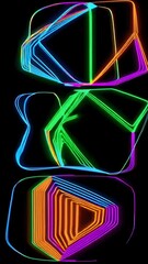 Wall Mural - Smoothly deforming polyhedron