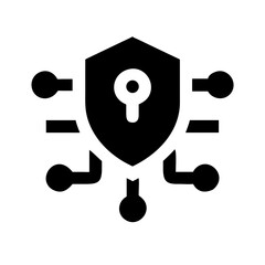 Poster - Network security shield, a symbol of data protection, for websites