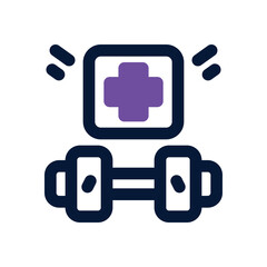 fitness duotone icon. sleek and modern vector icon for websites, mobile apps, marketing materials, a