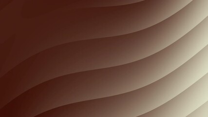Poster - Abstract wavy brown lines form a smooth, elegant background with a gradient effect, Abstract texture Gradient motion Background animation.