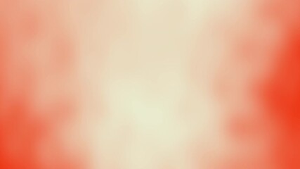 Poster - A soft, blurry gradient background blending warm cream and orange-red hues with a gentle abstract effect, Abstract texture Gradient motion Background animation.