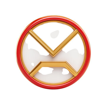Red gold and white roundel with a stylised M evokes modern brand identity on transparent background