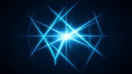 Wall Mural - Abstract design with bright blue light rays