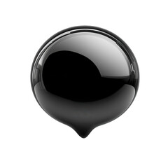 Poster - An intriguing silver mercury sphere a captivating liquid droplet suspended on transparent background