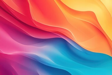 Poster - Vivid fluid color background capturing the essence of movement and tranquility in a harmonious blend, vivid and fluid color background