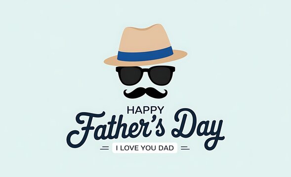Happy father day with Silhouette son is riding his father's neck at Mountain peaks in evening time Fathers Day banner of paper icons for dad holida