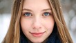 © Gina - Winter Portrait BlueEyed Girl.