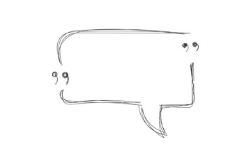 Leinwandbilder - PNG talk message vector quote bubble drawing idea graphic frame background conversation communication icon sticker doodle

