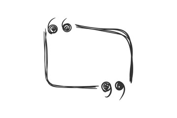 Leinwandbilder - PNG comic dialogue scribble message note border quote bubble tag vector idea mark hand drawn chat discussion background

