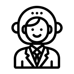 Poster - Smiling Person in Suit and Helmet Avatar Icon