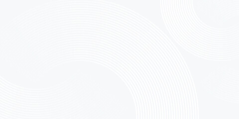 Poster - abstract white glowing geometric lines on gray background. modern shiny blue circle lines pattern. f