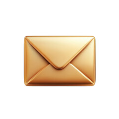 Poster - Receive a golden message of opportunity shining with potential in a glossy on transparent background