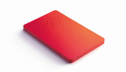 Poster - Sleek NFC smart business card design on white background, innovation