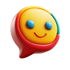 Poster - Expressing joy A vibrant and playful emoji conveys happiness and on transparent background