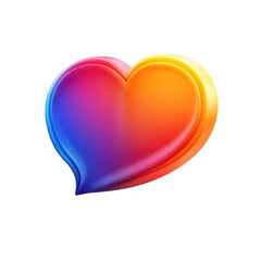 Poster - A radiant heart glowing with warmth love and hope symbolizing affection on transparent background