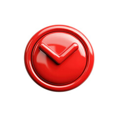 Poster - Glowing red arrow pointing downwards signifies selection for crucial on transparent background