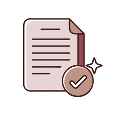 Poster - Approved document, simple design, for websites