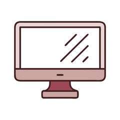 Poster - Simple desktop monitor illustration, for websites and apps
