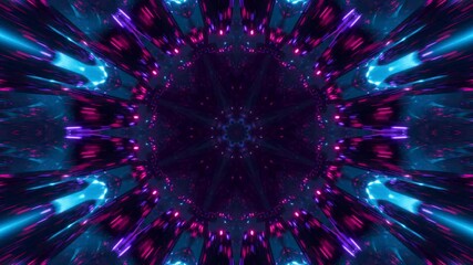 Wall Mural - abstract hypnotic kaleidoscope motion background, 4k seamless vj loop