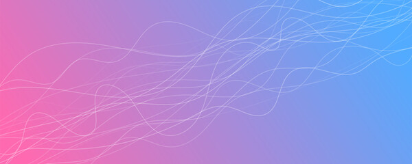 Poster - Abstract gradient background with wave beams