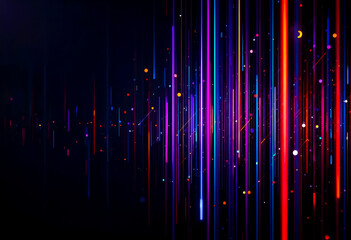 abstract technology background with cascading code and digital script for software developer and pro