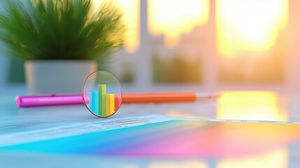 Poster - efficiency manager streamlining operations with a detailed performance report.