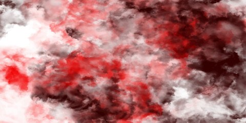 Wall Mural - Abstract artistic background of red and dark tones resembling clouds or smoke with painterly texture suitable for various creative projects