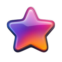 Poster - A vibrant star emitting radiant dreams a celestial beacon shimmering in on transparent background