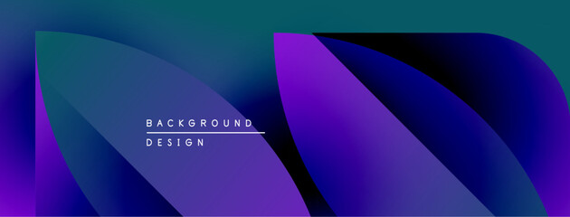 Fototapete - Abstract gradient background. Blue, purple hues blend smoothly. Minimalist design features text background design. Modern aesthetic.