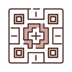 Poster - QR code design element, isolated, for websites and apps