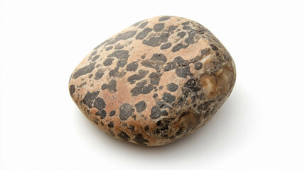 Aufkleber - High-quality flint stone isolated on white background Generative AI
