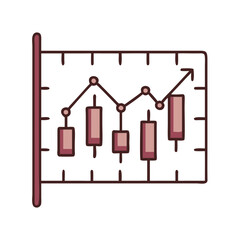 Poster - Stock market chart, growth, financial data, business analysis