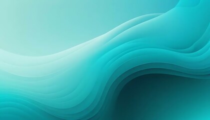 Aufkleber - Soft, layered, abstract waves gently flow, creating a serene, calming and visually soothing motion.