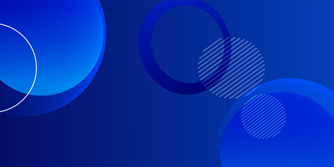 Poster - Abstract blue geometric background. Dynamic shapes composition. Eps10 vector