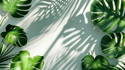 Poster - Vibrant green foliage creates striking patterns of light and shadow, enhancing the natural beauty of the surrounding environment