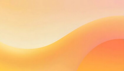 Aufkleber - An abstract composition showing smooth waves of warm orange and yellow hues for a calming effect.