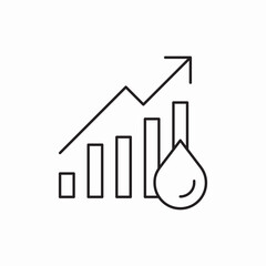 Poster - Business growth chart analysis icon vector sign