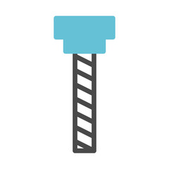 Poster - Stylized structural element: a geometric construction with contrasting colors