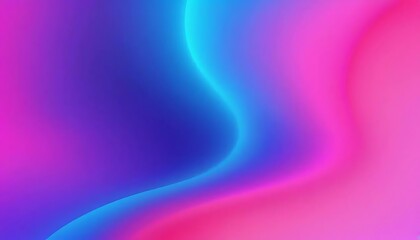Fototapete - A gradient blend of blue and pink hues creates a luminous, flowing and visually appealing backdrop.